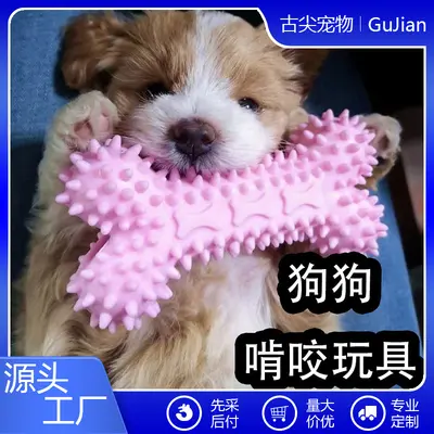 Durable Rubber Chew Ball Dog Toy for Small and Medium Puppies - 2