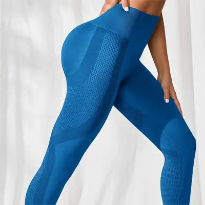 Women's High-Waist Seamless Yoga Pants, Butt Lifting - 8