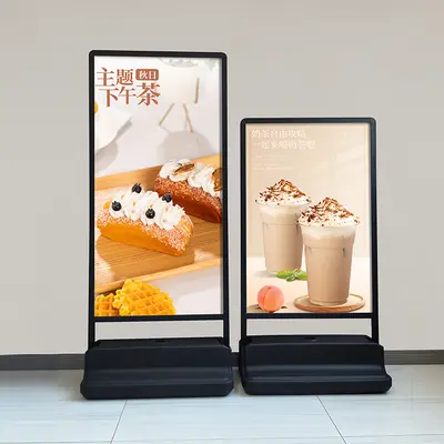 Outdoor Windproof Water-Filled Floor Standing Poster Stand