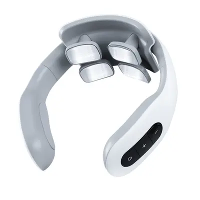 Heated Neck Massager, Soft-Spring Press Type, Smart Electric Massage Device