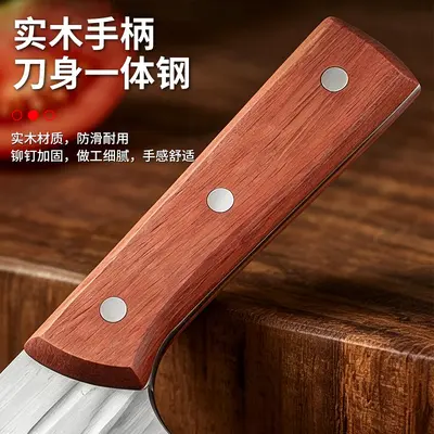Yangjiang kitchen knife set, stainless steel, wooden handles - 4