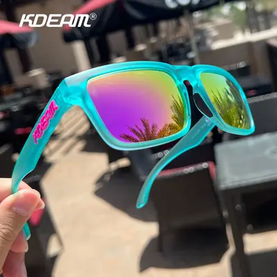 KDEAM Quadratische UV-Polarisierte Sonnenbrille Klassisches Design für jeden Anlass Herren- und Damensorsonnenbrille Angeln Sportbrille KD332