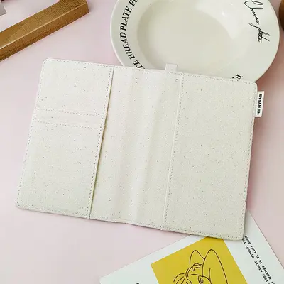 Reisepasshülle mit Kartenfächern und DIY-Leinen-Kosmetiktasche - 13