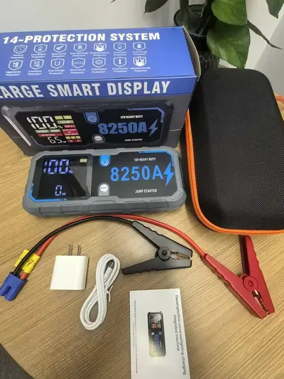 Car Emergency Jump Starter Power Bank 65W Fast Charging High Capacity - 7