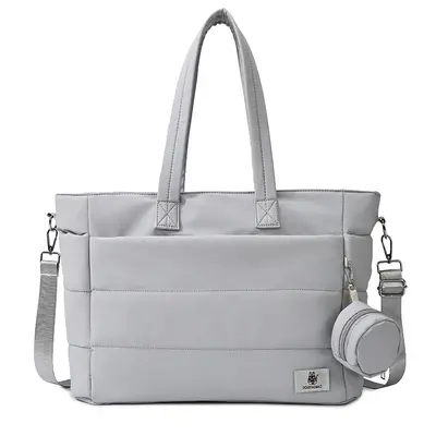 Mommy Tote Diaper Bag with Wet and Dry Compartments, Changing Pad - 9