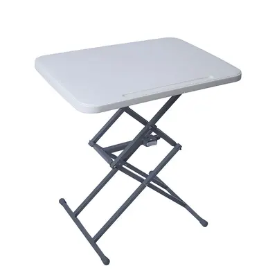 Foldable Height-Adjustable Study Desk for Small Apartments - 7