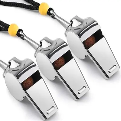 High-Pitched Metal Referee Whistle, Copper Basketball Whistle - 4