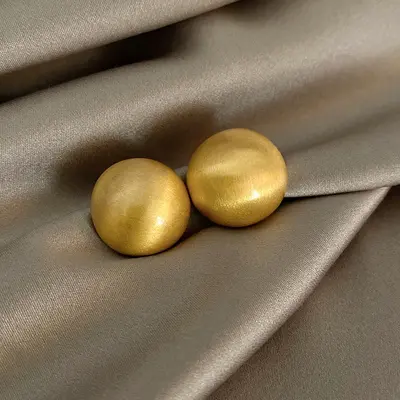Kadınlar için 925 ayar gümüş iğneli retro geometrik metal küpeler, niş şık üst düzey küpeler, popüler çok yönlü küpeler toptan - 11