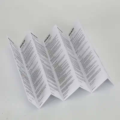 Instruction Manual Tri-Fold Leaflet Printing, Custom Brochure Booklet