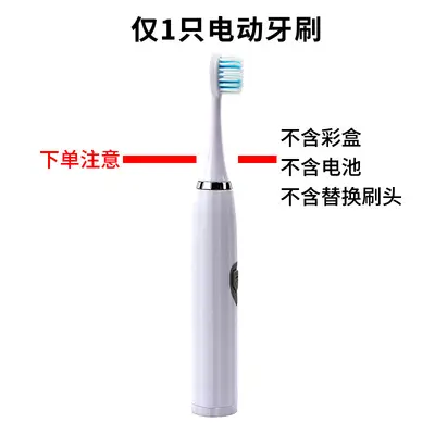 Electric Toothbrush, Sonic Vibration, Waterproof, Soft Bristles - 7