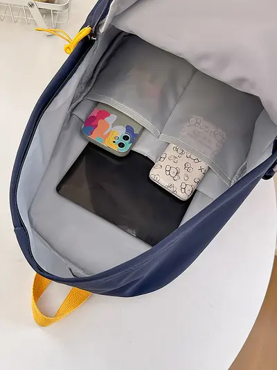 Leichter Schulrucksack für Mittel- und Oberschüler sowie Studenten, vielseitiger Freizeitrucksack mit großem Fassungsvermögen, Unisex-Doppelschulter-Rucksack