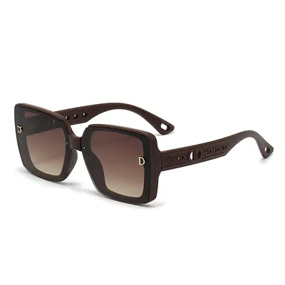 Women's Sunglasses, Large Frame, UV Protection, Korean Style - 8