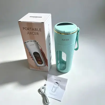 Portable juicer cup, USB rechargeable, 400ml capacity - 7