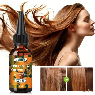 菠萝护发精油Pineapple Hair Nourishing Oil跨境柔顺滋养护理油