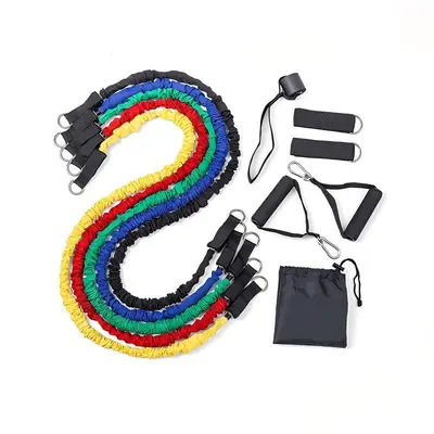 Fitness Resistance Band Set with Elastic Rope for Shoulder and Back Training - 6
