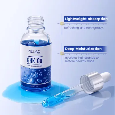 GHK-Cu Copper Peptide Hair Growth Serum for Scalp Repair - 3
