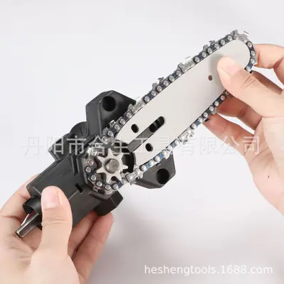 4 Inch Hand Drill to Electric Chainsaw Converter, 6 Inch Mini Chainsaw Conversion Head