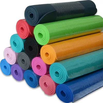 NBR Yoga Matı 10 mm, 183 cm Genişletilmiş, Erkek ve Kadınlar İçin - 3