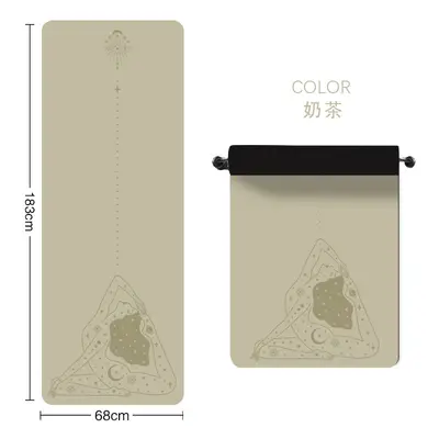 Karensi PU Natural Rubber Yoga Mat, Non-Slip, Extended and Thickened - 7