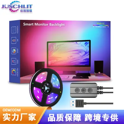 Smart LED Light Strip with Computer Screen Sync Ambient Lighting