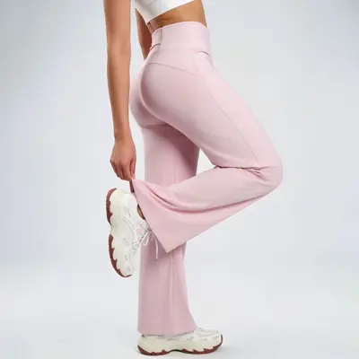 Yoga taytı, arka cepli, geniş kesim, yüksek bel, kalça kaldırıcı