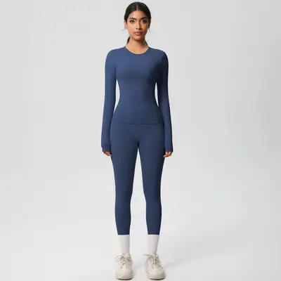 Women's Yoga Wear Set 8-Piece, Nude-Feel Tight Fit, Quick-Dry Breathable - 9