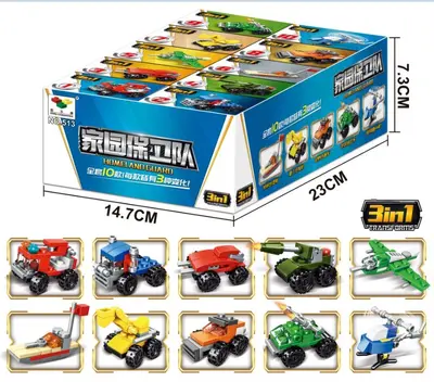 Bausteine-Set, Feuerwehr-Lernspielzeug mit Minifiguren - 12