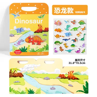 Children's Sticker and Quiet Busy Book, Ages 3+ - 9