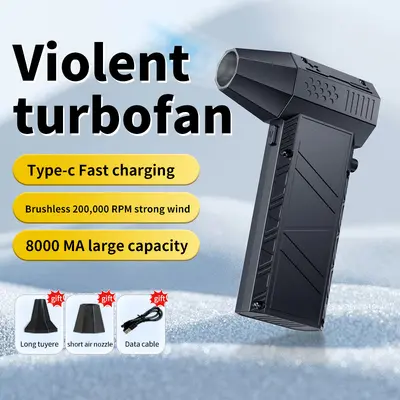 Tragbarer Turbo-Handventilator, 200.000 U/min, für Camping - 9