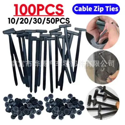 Universal Plastic Cable Tie Clips for Engine Under-Cover and Fender Liner
