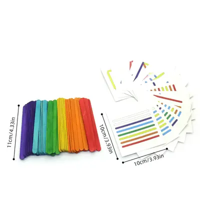 Farbsortier- und Zuordnungsspiel mit mathematischem Lehrmittel-Set - 11