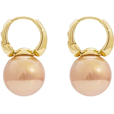 Pearl Clip-On Earrings Vintage French Style Button Studs
