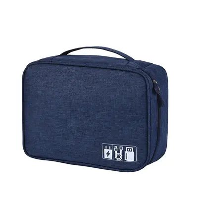 Portable storage organizer bag, large capacity for digital accessories and cables - 10