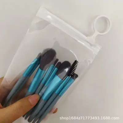 Make-up-Pinsel-Set bestehend aus 8 kleinen Beauty-Tools, tragbares Set mit Lidschatten-Pinsel, Foundation-Pinsel, Lippen-Pinsel, Puder-Pinsel für loses Puder, Rouge-Pinsel - 8
