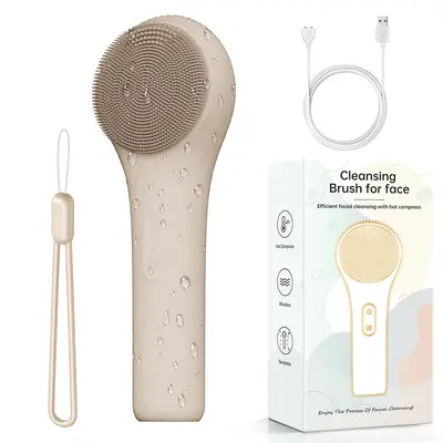 New Temperature Sensing Silicone Facial Cleansing Brush/Cross-Border Hybrid Facial Cleansing Brush - 7