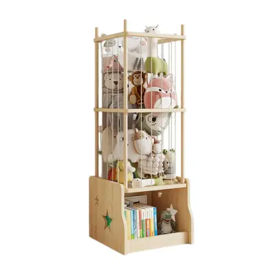 Wooden Toy Storage Rack for Children and Kindergarten - 5