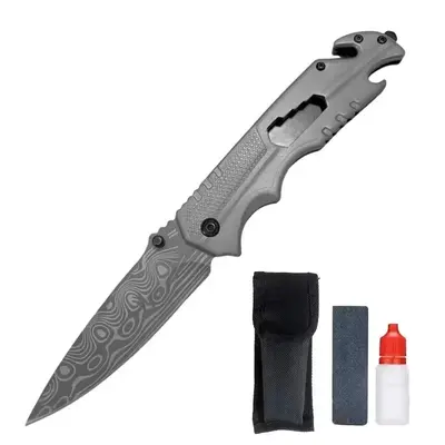 Klappmesser ohne Sperre, multifunktional, tragbar mit Glasbrecher - 11