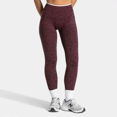 High-Waist Seamless Leopard Print Yoga Pants with Hip-Lift and Tummy Control - 12