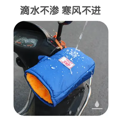 Electric Vehicle Motorcycle Gloves, Thick, Cold-Proof, Velvet Lined