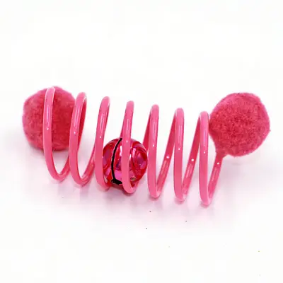 Plush Mouse Cat Toy with Bell and Spring, Self-Play Teaser - 6