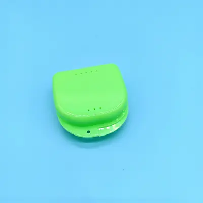 Denture storage case, dental wire box, portable full mouth small hole perforated dental case, orthodontic storage case - 10
