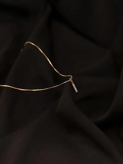 925er Silberhalskette, Damen, Minimalistisch, Rosegold - 5
