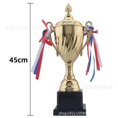Gold, Silver and Bronze Metal Trophy Cups for School Sports - 10