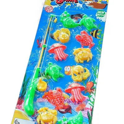 Magnetisches Angelspiel-Set mit einer Rute Lernspielzeug - 5