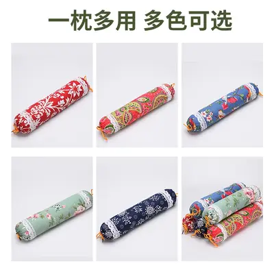 加大款艾草驱蚊枕头礼盒助睡眠枕腰枕抱枕头糖果圆柱枕艾草颈椎枕 - 3