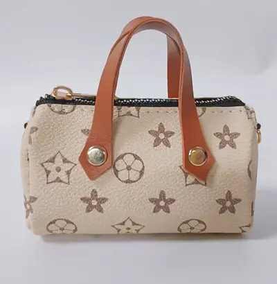Printed PVC Coin Purse, Mini Pillow Bag with Single Shoulder Strap - 8