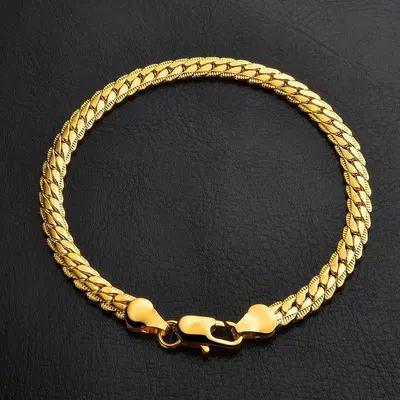 TEMU AliExpress popüler Avrupa ve Amerikan moda gümüş takı 18K altın kaplama takı 5MM araba dantel yan kolye 20-60cm - 6