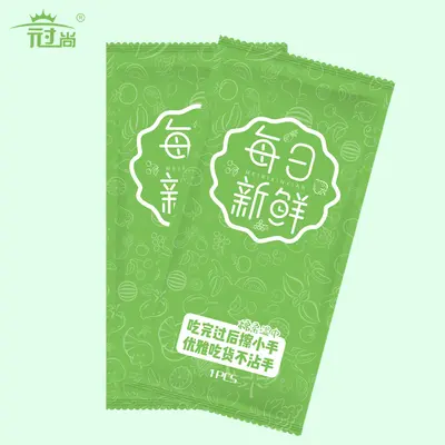 Disposable Individually Packed Wet Wipes for Hotels and Takeaway Service - 12