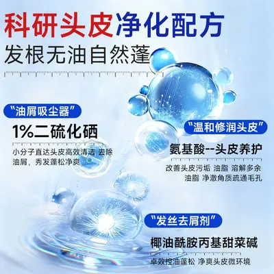 Bosuman Selenium Disulfide Shampoo, Anti-Dandruff, Anti-Itch, Oil Control - 5