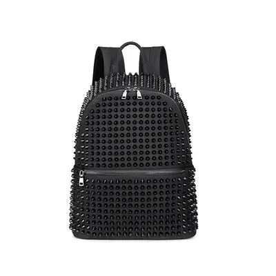 Women's Studded Backpack, Large Capacity, Korean Style Commuter - 7